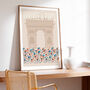 Personalised Cycling Poster, Cycling Grand Tour Art Print, Wall Decor For Cyclist, thumbnail 4 of 8