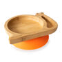 Bamboo Tableware Suction And Section Plate Snail Orange, thumbnail 2 of 3