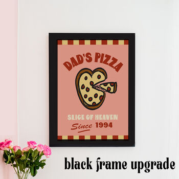 Personalised Dad's Pizza Illustrated Giclee Print, 6 of 6