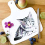 Inky Kitten Chopping Board, thumbnail 1 of 3
