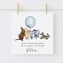 Personalised Winnie The Pooh + Friends Nephew 3rd Birthday Card *Age Options, thumbnail 1 of 3