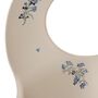 Floral Silicone Scandi Bib For Baby, thumbnail 5 of 6