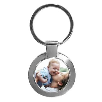 Personalised Round Photo Keyring, 2 of 3