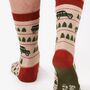 Men's Bamboo Socks Cream Green Off Roader, thumbnail 1 of 6