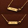 Personalised 18 K Gold Snake Chain Necklace For Men And Women, thumbnail 3 of 7