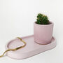 Oval Pink Concrete Trinket Dish, thumbnail 2 of 4