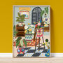 House Plants Art Print A1, A2, A3, A4, A5, A6, thumbnail 2 of 3