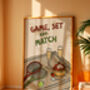 Game, Set And Match Print, thumbnail 2 of 9