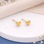 Solid 9ct Gold Micro Heart Stud Earrings – 4mm, thumbnail 1 of 7