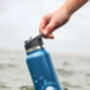 Premium 1 L Water Bottle With Two Leak Proof Lids Blue, thumbnail 1 of 12