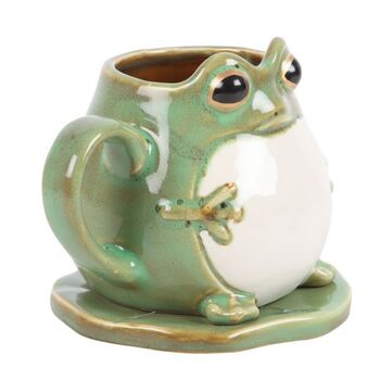 Lucky Frog Mug And Matching Coaster, 7 of 8
