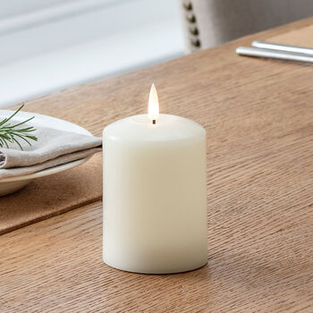 Realistic Flame LED Pillar Candle, 3 of 9