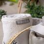 Personalised New Baby Gift Basket With Grey Elephant, thumbnail 4 of 5