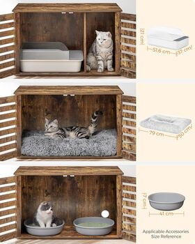Cat Litter Box Enclosure Side Table, 7 of 10