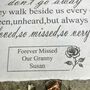 Personalised Large Rose Garden Memorial Stone 38cm X 27cm, thumbnail 8 of 11