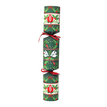 Folklore Green Christmas Crackers Set Of Six, 2 of 3