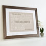 Personalised 'The Story Of Us' Family Print, thumbnail 5 of 11