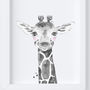 Monochrome Safari Animal Nursery Art Print Set, thumbnail 5 of 5