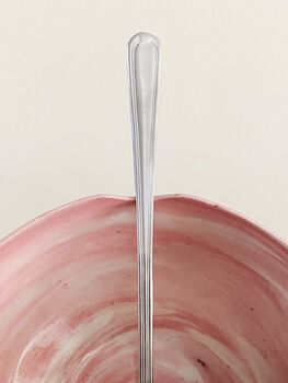 Volu Pink/White Bowl With Spoon Rest, 2 of 3