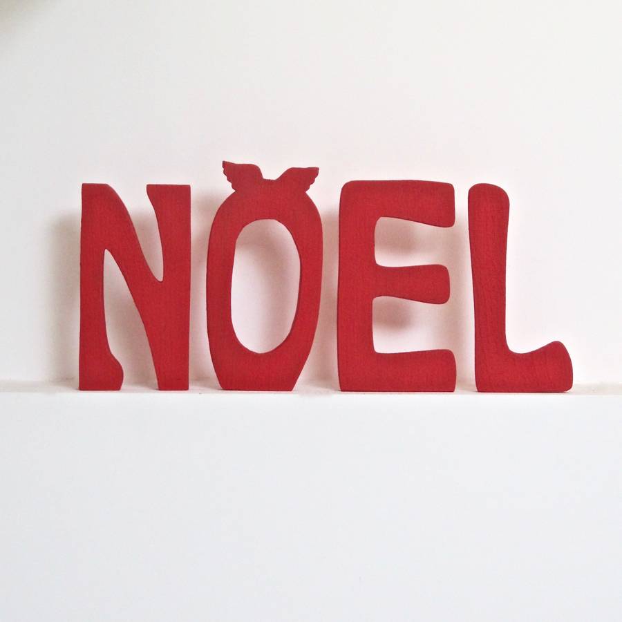 noel christmas words decoration ~ x large by chapel cards