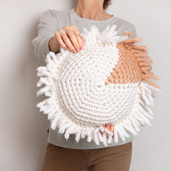 Boho Circular Cushion Easy Crochet Kit, 2 of 9