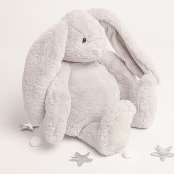 Gift Boxed Grey Soft Plush Bunny Toy, 3 of 5