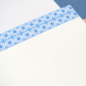 Personalised Moroccan Tiles Writing Paper, 12 of 12