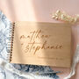 Wooden Calligraphy Style Wedding Guestbook Alternative, thumbnail 9 of 10