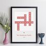 Personalised Family Names Contemporary Crossword Print, thumbnail 9 of 11