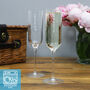 Personalised Script Name Champagne Flute Set Of Two, thumbnail 2 of 10