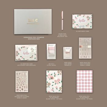Blush Floral Stationery Box, 6 of 10
