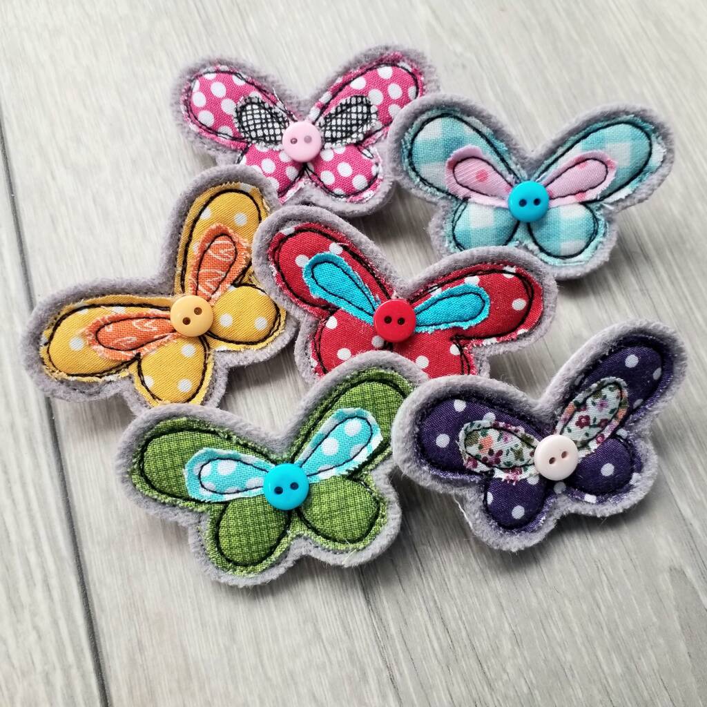Embroidered Butterfly Brooch, 1 of 7