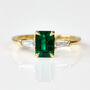 Zambian Emerald Engagement Ring, One Of A Kind, thumbnail 1 of 5