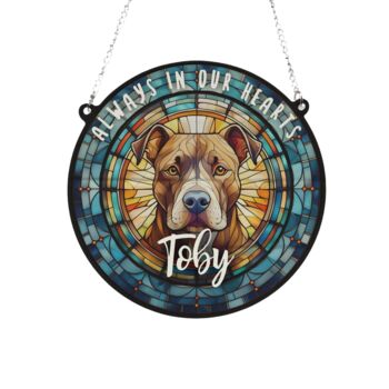 Staffie Brindle Memorial Suncatcher, 3 of 6