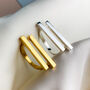 Sterling Silver Flat Bar Adjustable Ring, thumbnail 1 of 5