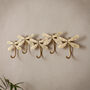 Set Of Gold Dragonfly Wall Hooks, thumbnail 1 of 2