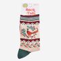 Women's Bamboo Socks Woodland Pheasant Wreath, thumbnail 5 of 5