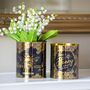 Set Of Gold Lined Bright Patterned Tins, thumbnail 1 of 2