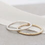 Faceted Band Ring. 9ct Gold Stackable Ring, thumbnail 5 of 6