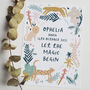 Let The Magic Begin Personalised New Baby Print, thumbnail 4 of 8