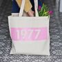 Personalised Special Date Classic Canvas Shopper, thumbnail 3 of 4