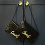 Black Or Navy Sequin Name Clutch, thumbnail 1 of 9