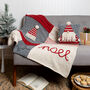 Christmas Gonk Blanket Intermediate Knitting Kit, thumbnail 1 of 9