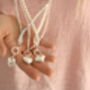 Double Strand Pearl And Silver Heart Necklace, thumbnail 11 of 11