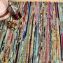 Turquoise Blue Chindi Recycled Cotton Rag Rug, thumbnail 5 of 7