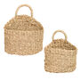 Set Of Two Woven Hanging Storage Baskets, thumbnail 2 of 6