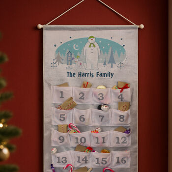 Personalised The Snowman And The Snowdog Advent Calendar, 4 of 5