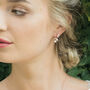 Aphrodite Rhodium, Gold Or Rose Gold Plated Earrings, thumbnail 10 of 11