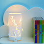 Personalised Boat Night Light Ideal New Baby Gift, thumbnail 1 of 9