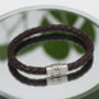 Personalised Men's Plaited Leather Bracelet With Photobox, thumbnail 5 of 8